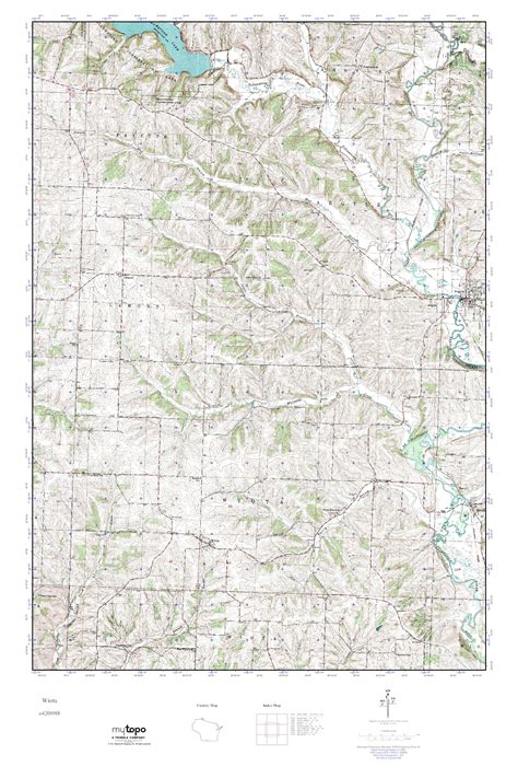 Mytopo Wiota Wisconsin Usgs Quad Topo Map