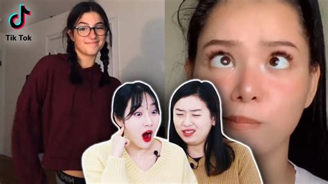 Korean Girls React To Top 5 Tik Tokers In America Youtube