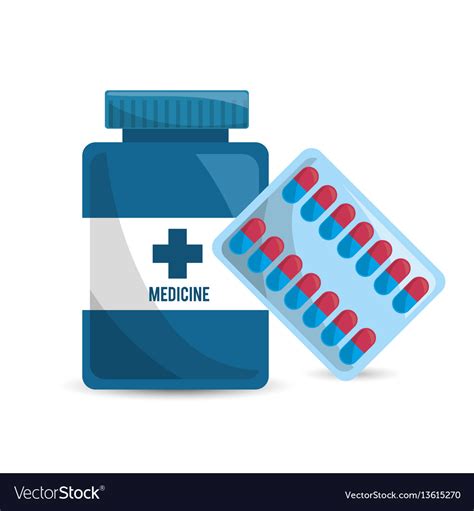 Pharmaceutical Drugs And Medications Icon Vector Image