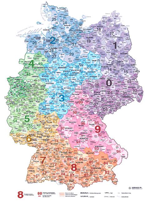 Postleitzahlen Deutschland Karte Download
