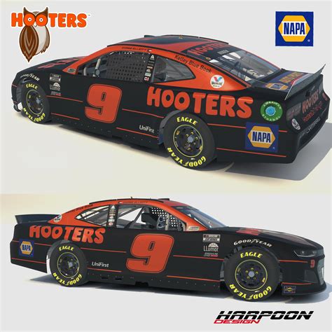 2021 Chase Elliott Hooters Night Owl Camaro By Brantley Roden Trading