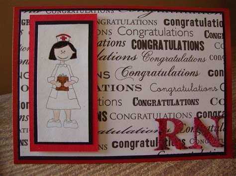 Handmade Card To Congratulate Fellow Nurse Graduate Rn Convocation