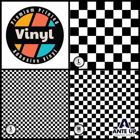 Pattern Vinyl Printed Pattern Adhesive Vinyl Checkerboard Adhesive