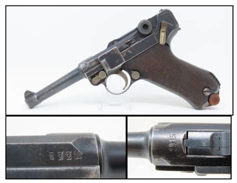 1915 WORLD WAR I LUGER DWM 9x19mm Parabellum GERMAN MILITARY Pistol WW1