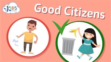 Good Citizenship And Social Skills For Kids Being A Good Citizen Kids