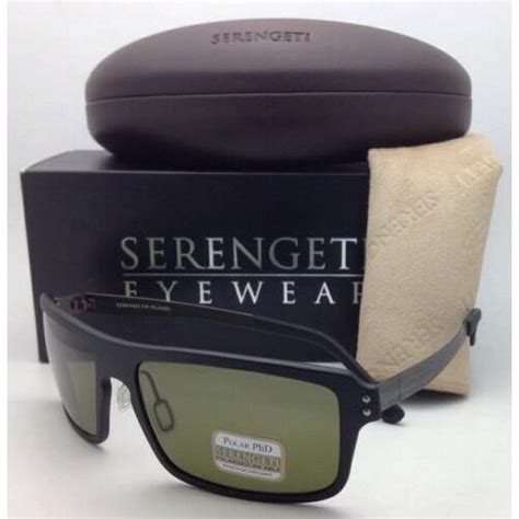 Serengeti Photochromic Polarized Sunglasses Duccio 7817 Black Frame W Phd 555nm 057068077642