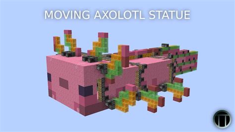 Moving Axolotl Statue Minecraft Youtube