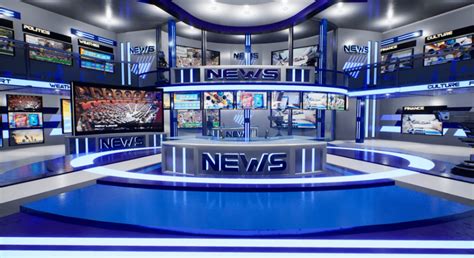 News TV Studio In Props UE Marketplace