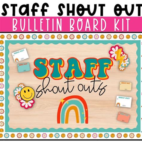 Staff Shout Out Board Etsy
