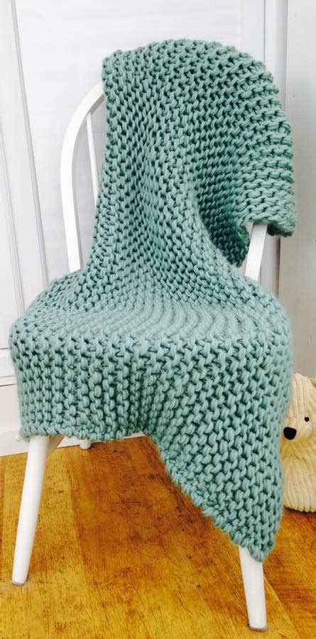 Take two loops into your hand, then take the. blanket knit kit super chunky diy giant throw by wool ...