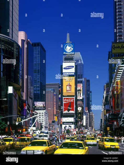 1998 Historical Street Scene Times Square Manhattan New York City Usa
