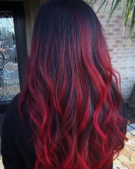 31 Best Red Ombre Hair Color Ideas Red Balayage Hair