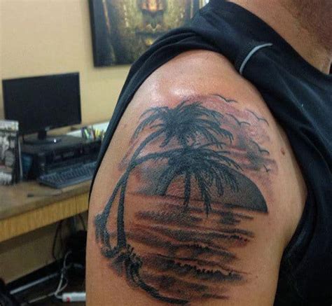 100 Palm Tree Tattoos For Men Tropical Design Ideas