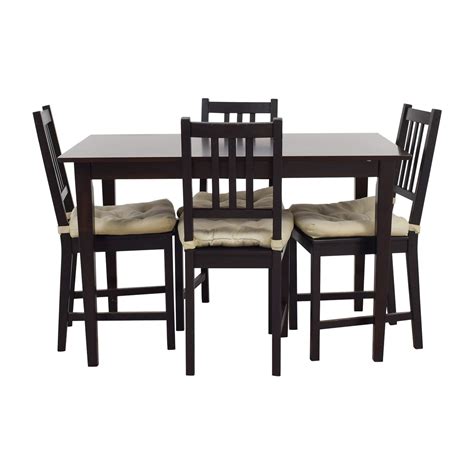 Looking to get 60$ for it. 63% OFF - IKEA IKEA Brown Wood Dining Set / Tables