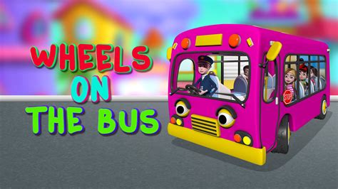 Watch Wheels On The Bus Go Round And Round Nursery Rhymes For Kids