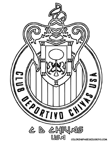 Escudo Club Deportivo Chivas Usa Desenhos Para Colorir Images And
