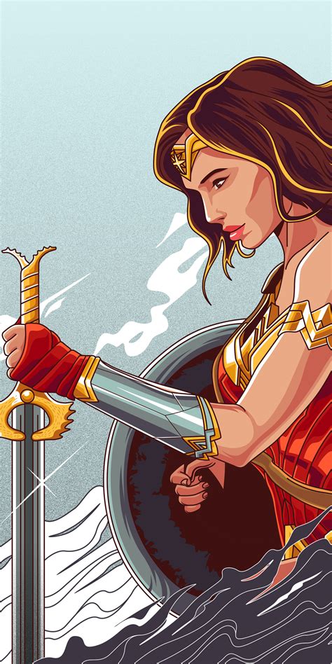 1080x2160 Wonder Woman 4k New Artworks One Plus 5thonor 7xhonor View