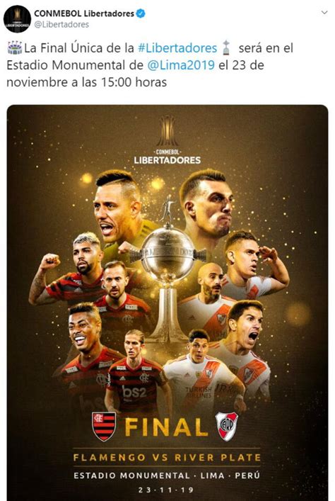 River Vs Flamengo Conmebol Confirmó El Horario De La única Final De La