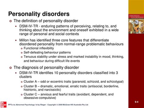 Ppt Chapter 9 Personality Disorders Powerpoint Presentation Free