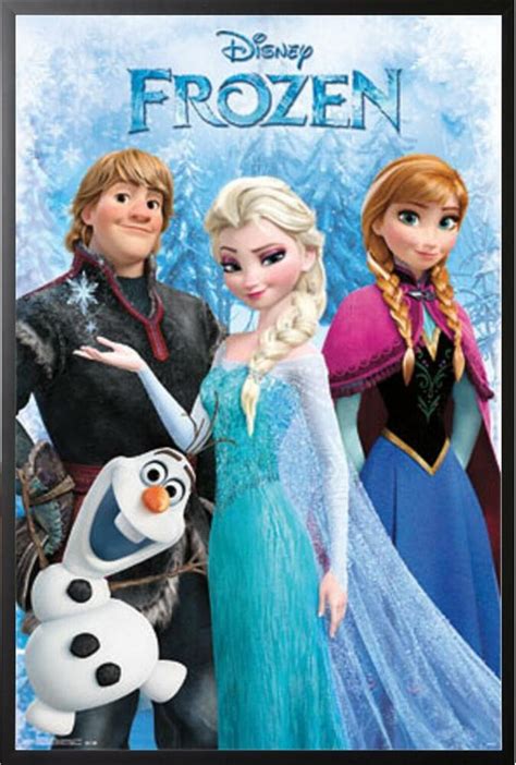 Making frozen 2 are now streaming on disney+ like2buy.curalate.com/disneyfrozen. Disney Frozen Anna Elsa Poster - Mounted in Black Wood ...