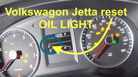 2012 Volkswagen Jetta How To Reset The Oil Light Youtube