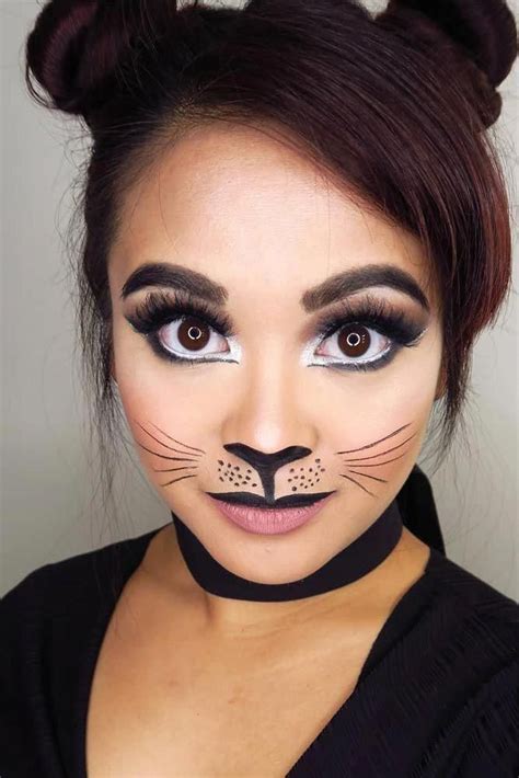 Cute Cat Halloween Makeup Idea Catmakeup ★ Its Time To Get Inspired