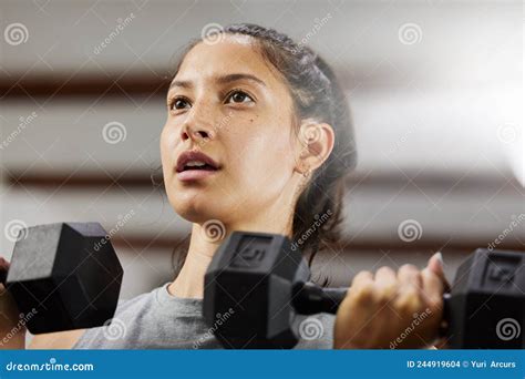 Mind Over Matter Low Angle Shot Of A Sporty Young Woman Exercising