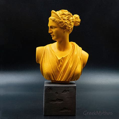 Greek Goddess Artemis Bust Statue Art Museum Replica Greek Mythology