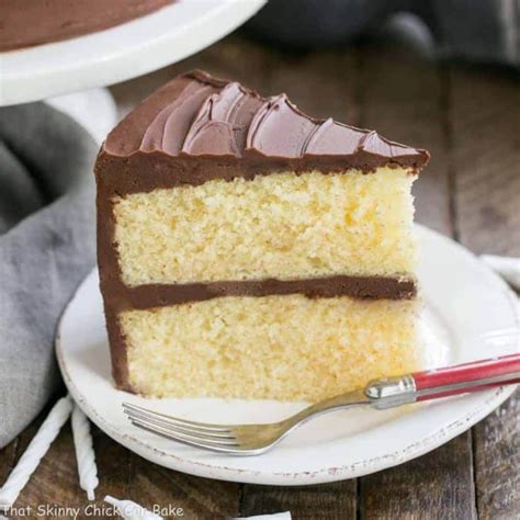Yellow Butter Cake Recipe With Chocolate Icing That Skinny Chick Can Bake
