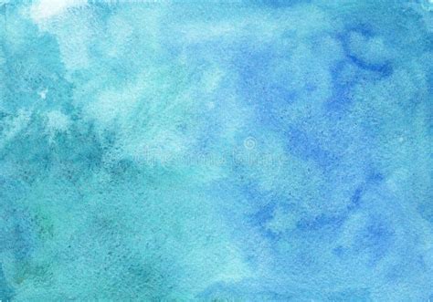 Bright Emerald And Blue Watercolor Background Stock Photo Image Of