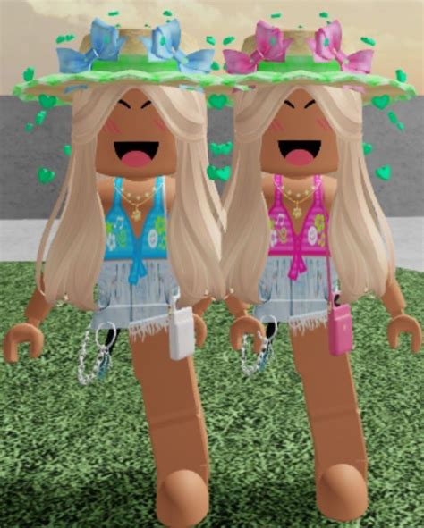 Preppy Bff Roblox Bff Matching Bff Girls Tropical Outfits