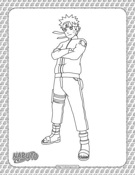 Naruto Coloring Page Seventh Hokage Free Printables Coloring Pages