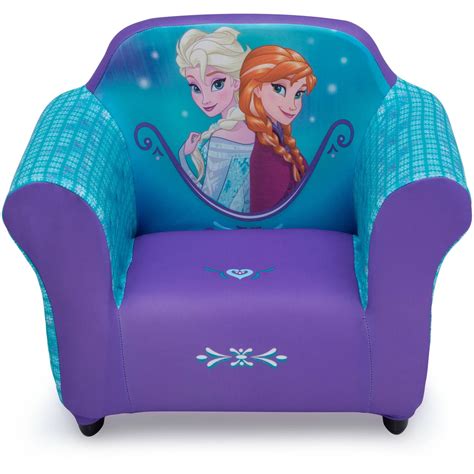 Disney Frozen Kids Upholstered Chair With Sculpted Plastic Frame By