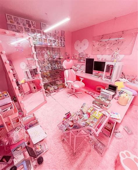 Gaming Setup In 2021 Kawaii Room Gamer Room Decor Cute Room Ideas