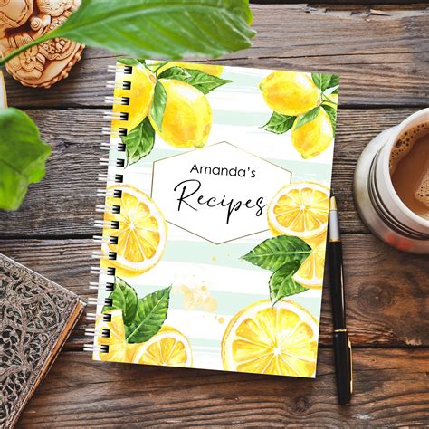 Recipe Book Personalised Recipe Book My Own Recipes Etsy
