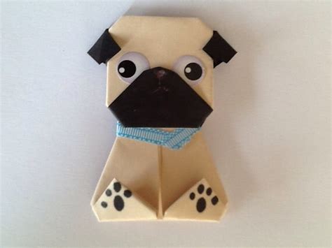 Cute Pug Magnet Paper Origami Dog Magnet Light Origami Pug