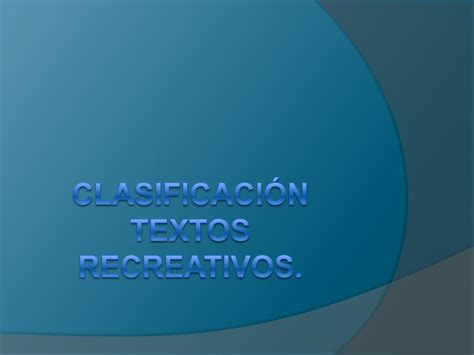 Pdf Clasificación Textos Recreativos Dokumentips