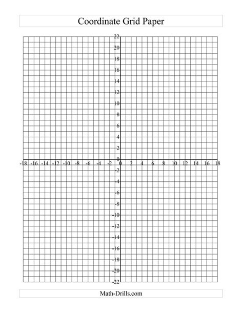 The Coordinate Grid Paper B Math Worksheet From The Graph Papers Page