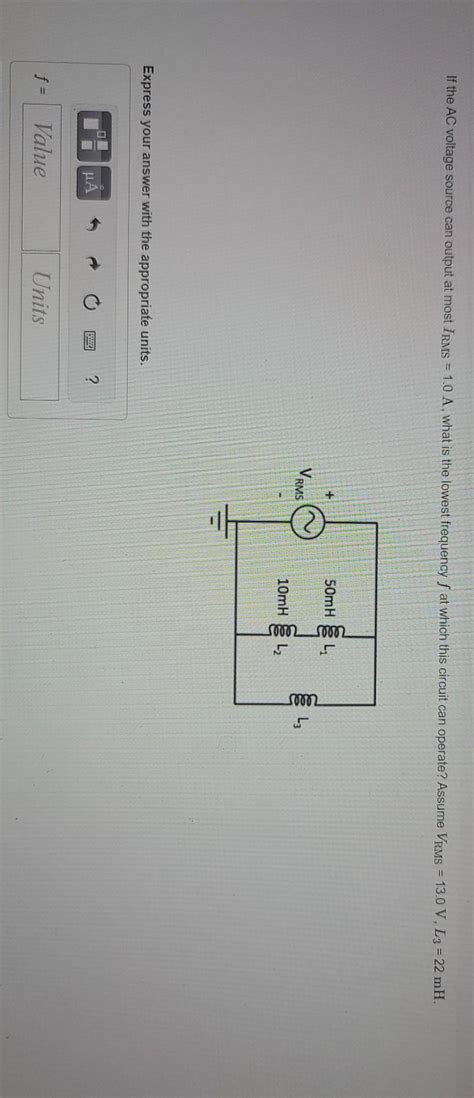 Solved If The Ac Voltage Source Can Output At Most Irms Chegg