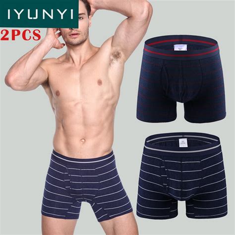 Buy Iyunyi 2pcs Lot Sexy Men Underwear Male Cotton Open Fly Pouch Boxers Shorts