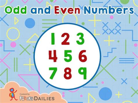 Play Odd And Even Numbers By Kids Dailies On Tinytap