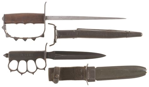 Two Us Military Trench Knives Rock Island Auction