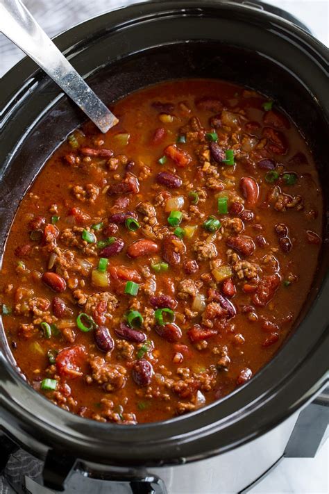 Easy Chili Recipe Ground Beef Slow Cooker Beef Poster Aria Art