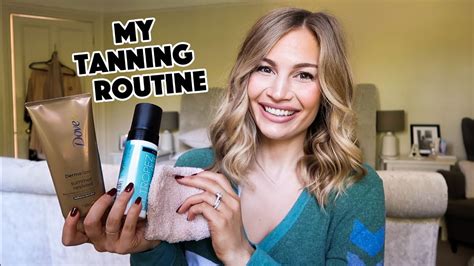 My Tanning Routine Self Tansunless Tan Youtube