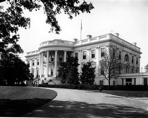 View Of The South Portico Of The White House Harry S Truman