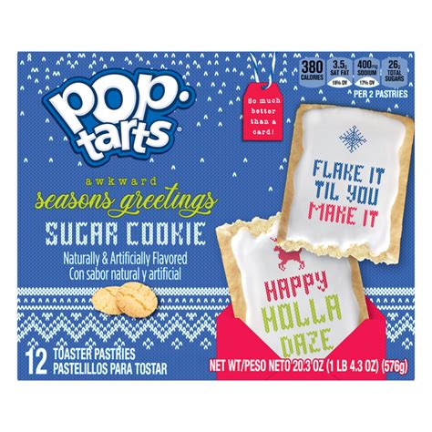 save on pop tarts toaster pastries frosted seasons greeting sugar cookie 12 ct order online