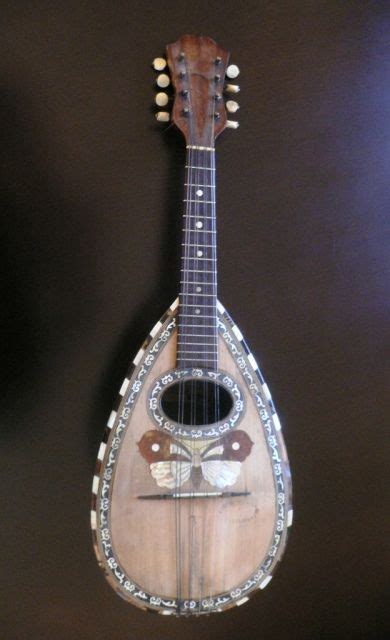Antique Musical Instruments Old Mandolin From Catania Puglisi En