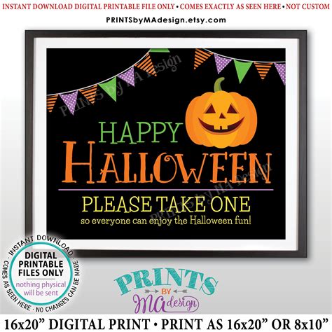 Printable Halloween Candy Signs Printable Word Searches
