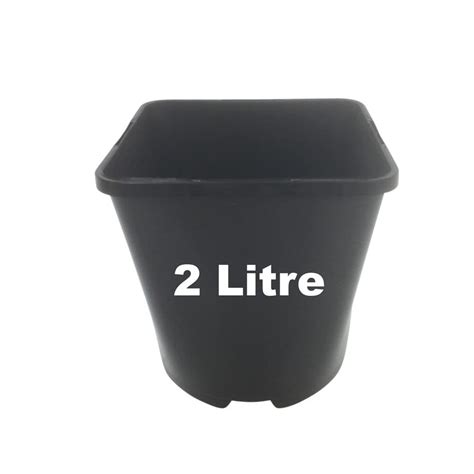 2 Litre Square Plant Pots