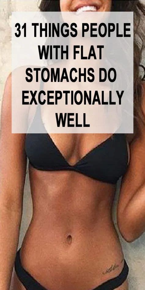 The 31 Things People With Flat Stomachs Do Exceptionally Well In 2020